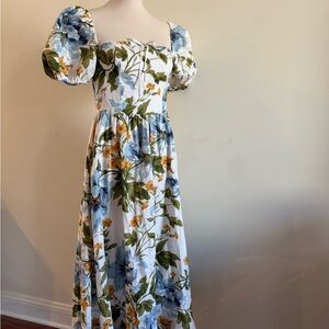 Reformation—Marella Linen Dress in Botanist